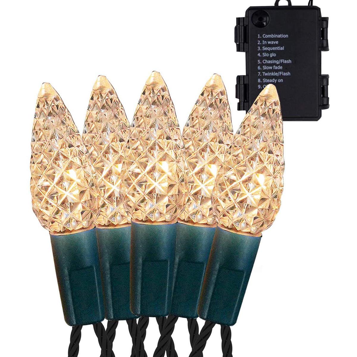 

5m 50-LED Strawberry Shape String Light 8 Modes Timing Waterproof Outdoor Indoor Decorative Lamp B