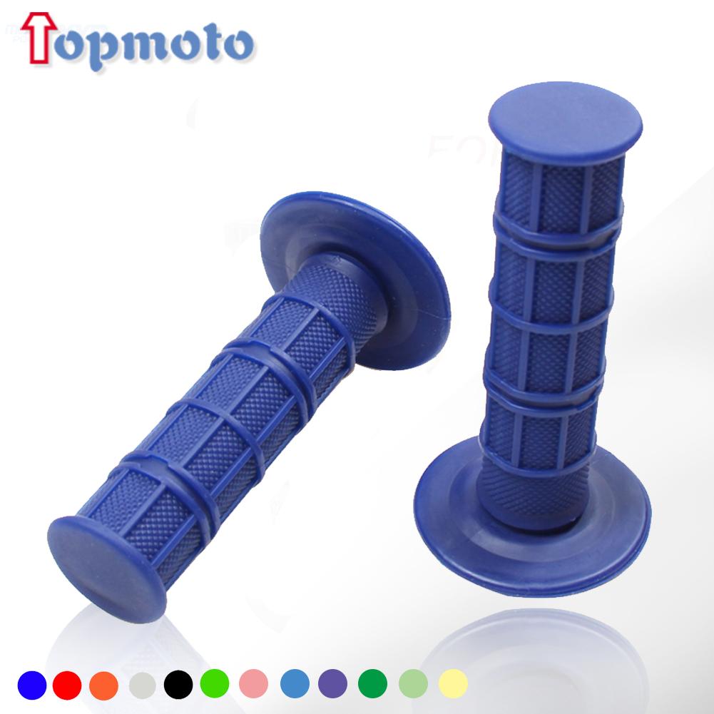 22mm 24mm Motorcycles Grip Dirt Bike Grips 7/8" Rubber Biker Scooter Handle Grip For Handlebar Mx Pillow Top Throttle 22mm Bar Throttles 2