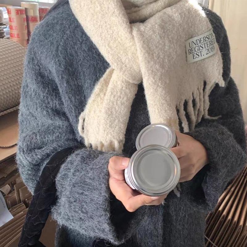 Fashion Women Thick Shawl Wraps Scarf Winter Warm Fashion Solid 80% Wool Pashmina Scarves Long Tassel Hijab Stoles Soft Bufanda