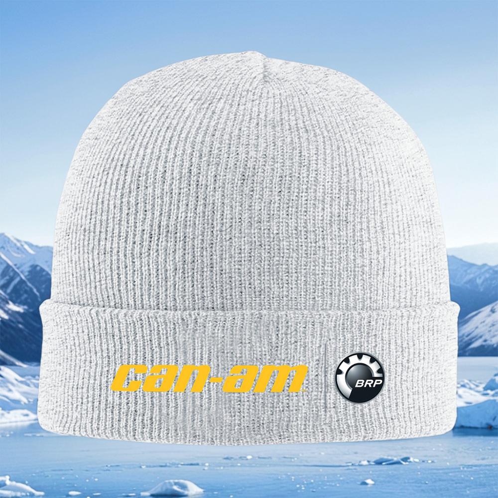 Logo Can-Am Emblema BRP Marca automobilistica Uomo Donna Unisex Cappello a Maglia Berretto Cappello Pullover Invernale Termico Caldo Natale Esterno C