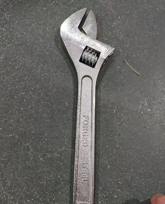Black Nickel Adjustable Wrench - 8", 10", 12" with Large Opening & Smooth Handle