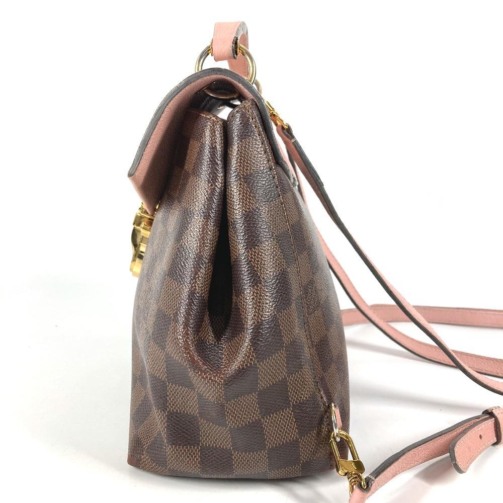 Louis Vuitton N42262  Damier Crampton Bag Hand Bag Backpack Canvas pink/Brown