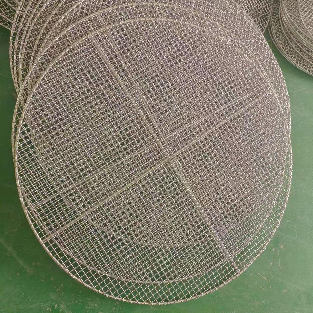Multi-Purpose Round BBQ Grill Net Stainless Steel 304Barbecue Round Grill Grate Camping Cookware Outdoor