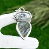 Friendship Day Sale 925 Silver Pear Labradorite Rough Gemstone Daughter Pendant