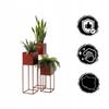 FLOWERPOT Metal Flowerpot Cover Red Lorient 19x19x47cm
