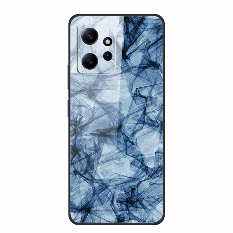 Marble For Redmi Note 12 4G Glass Case Tempered Back Cover Hard Cases For Xiaomi Redmi Note12 4G Protective Shell Colorful Capa