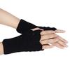 Women's Warm Winter Brief Paragraph Knitting Half Fingerless Gloves