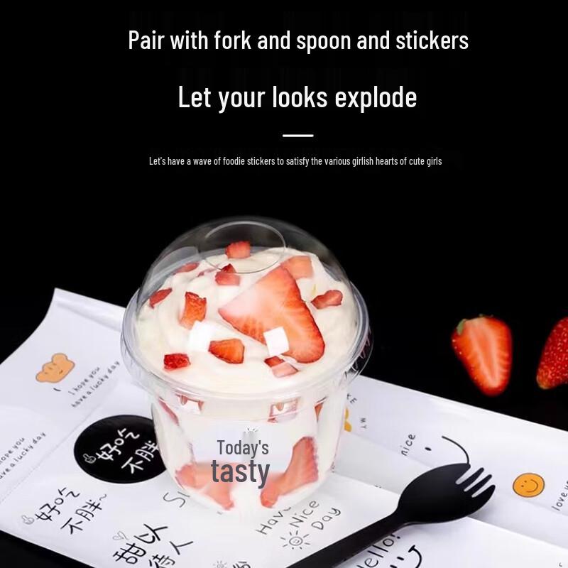 Disposable U-Cup Set for Boba & Sundae