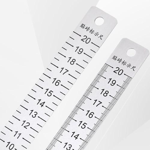 Stainless Steel Tile Leveler | Steel Tile Height Leveling Tool | Non-Slip Horizontal Line Alignment Floor Ruler, Tile Equal Height Ruler, Stainless St