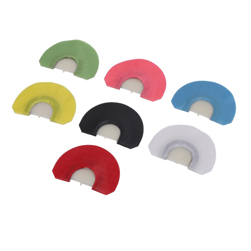 Turkey Mouth Call 7 Colors Realistic Sound Easy to Use Comfortable Diaphragm Mouth Calls Set for Outdoor