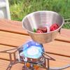 Outdoor Cooking Gas Stove with Remote Hose Link, Steel Body and Folding Pot Burners for Camp Meals and Boiling Water
