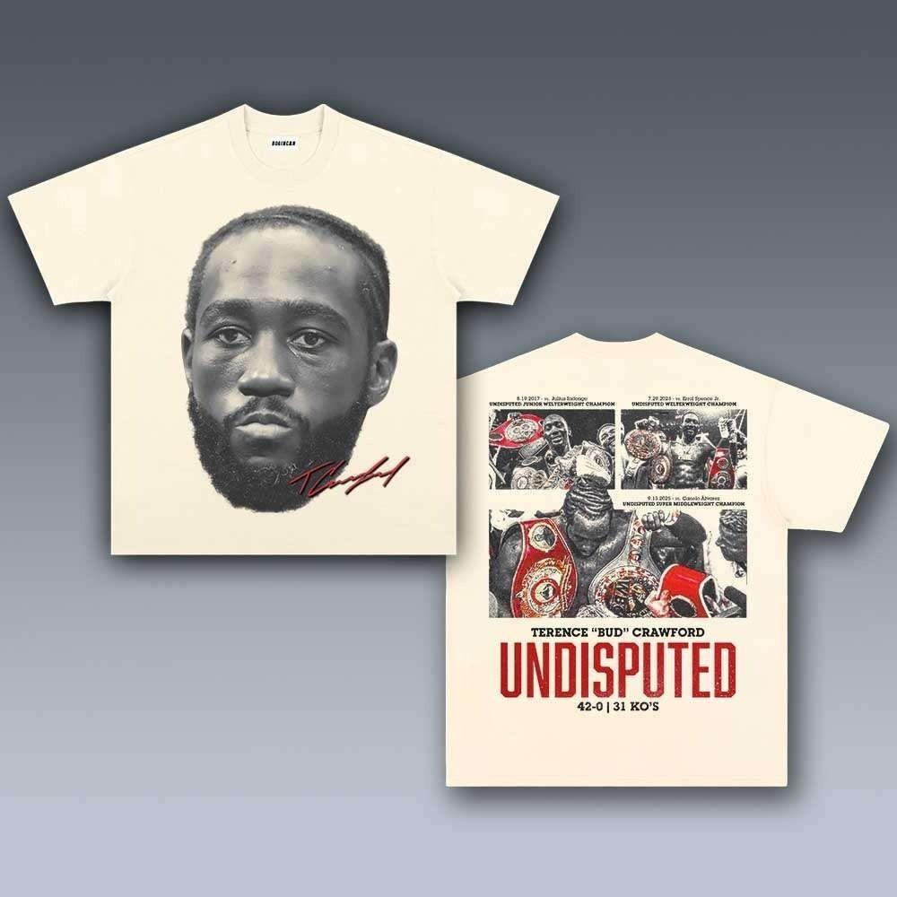 Terence Bud Crawford Undisputed Shirt Boxing Champion Tribute Graphic  22D194 Unisex T-Shirt L
