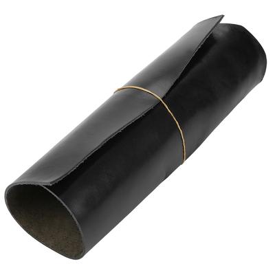 1SF Pflanzlich gegerbtes Werkzeuglederstück Naturlederhandwerk Schwarz 30*30*0,2cm