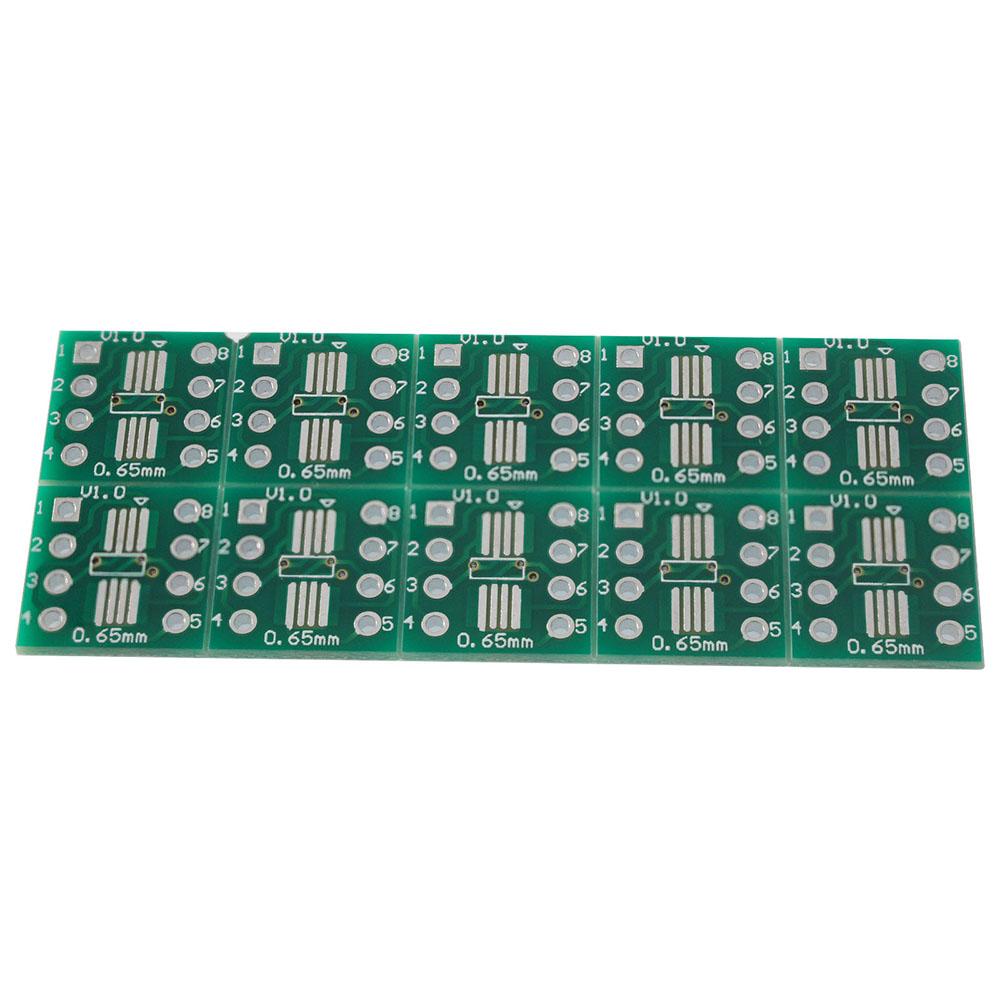 10/20/30PCS SOP8 SMD To DIP Adapter Converter  SSOP8 TSSOP8 Adapter Board Module Adapters Plate 0.65mm 1.27mm