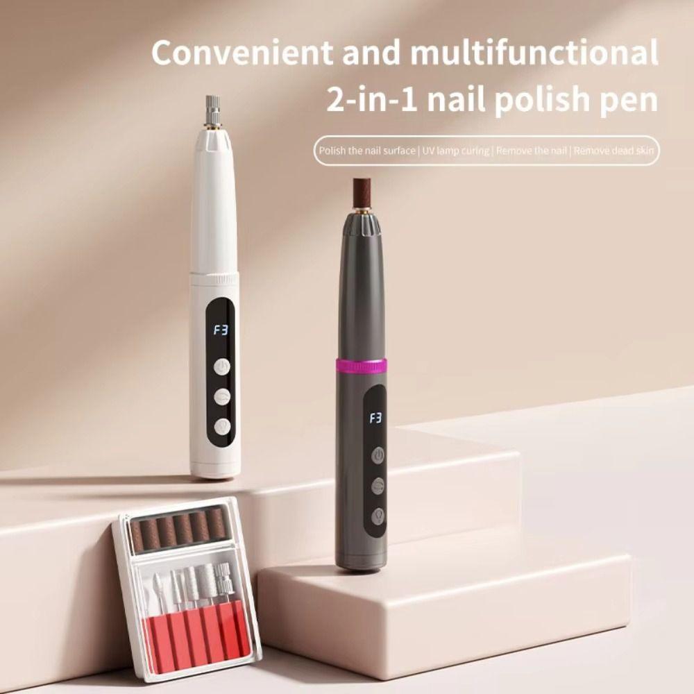 Low Noise Nail Drill Machine Pen-Style Nail Polisher Safe Electric Nail Drill  Home Use