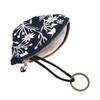 Portable Ethnic Style Coin Purse Flower Card Holder Cute Zero Wallet Zipper Pouch Korean Style Pull Type Key Bag for Girls