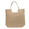 2026 Spring/Summer Women's High-End Straw Woven Tote Bag - Large Capacity Beach Bag