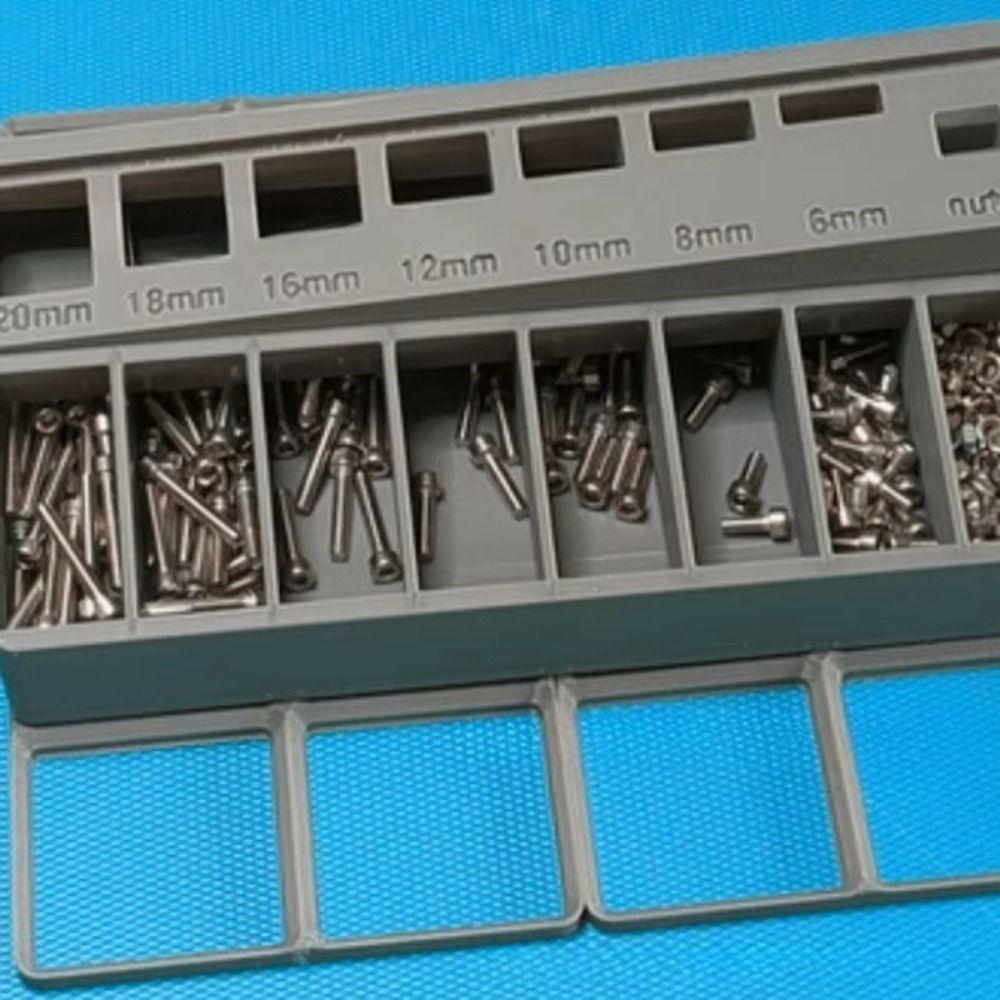 Multiple Compartment M3 Bolt Sorter PLA Screw Length Sorter Hardware Organization