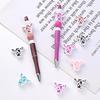 10pcs Cartoon Silicone Animal Design Food Grade Focal Teether Beads Baby Chew Toy Teething Necklace DIY Nursing Jewelry Making