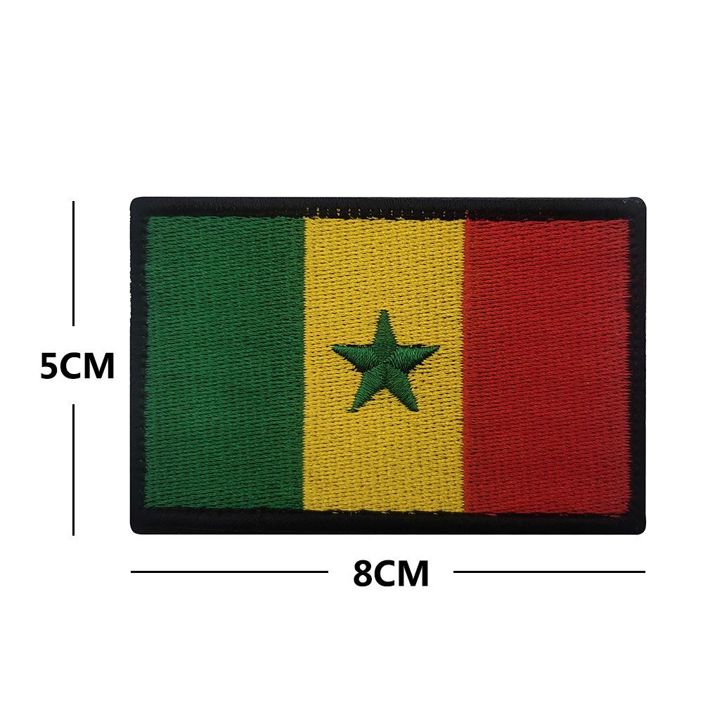 Toppa Toppa Bracciale Bandiera Nazioni Africane a Velcro (Sudafrica, Egitto, Kenya, Congo, Nigeria, Angola)