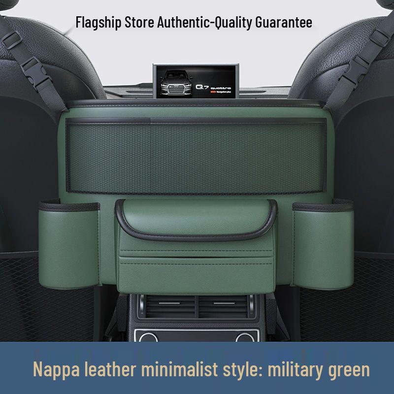 Car Seat Back Organizer & Trunk Storage Bag with Tissue Holder