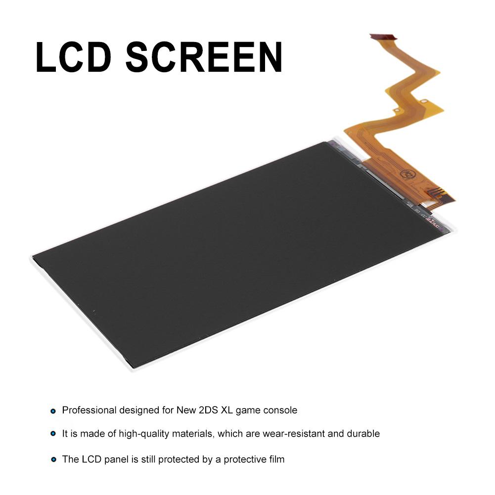 Original Top LCD Display Screen Lightweight Gaming Screen Easy Installation Game Console LCD Screen Replace Part for New 2DS XL