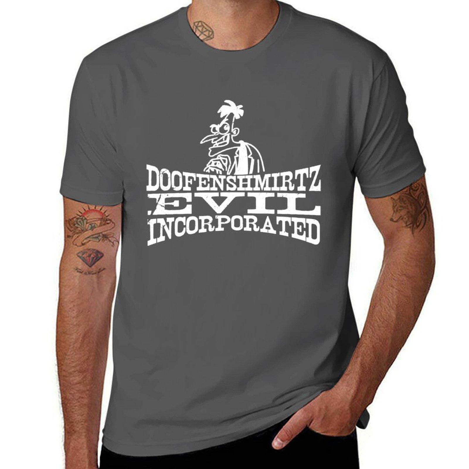 

Doofenshmirtz - White T-Shirt t shirts for man slim fit g man t shirts for men cotton t shirts high quality T-Shirt 4XL
