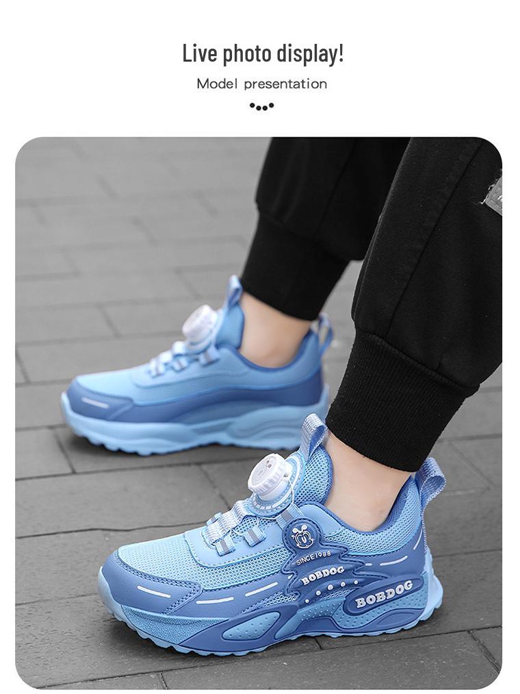 Bobodou 2025 Spring Boys' Breathable Mesh Running Shoes for Kids
