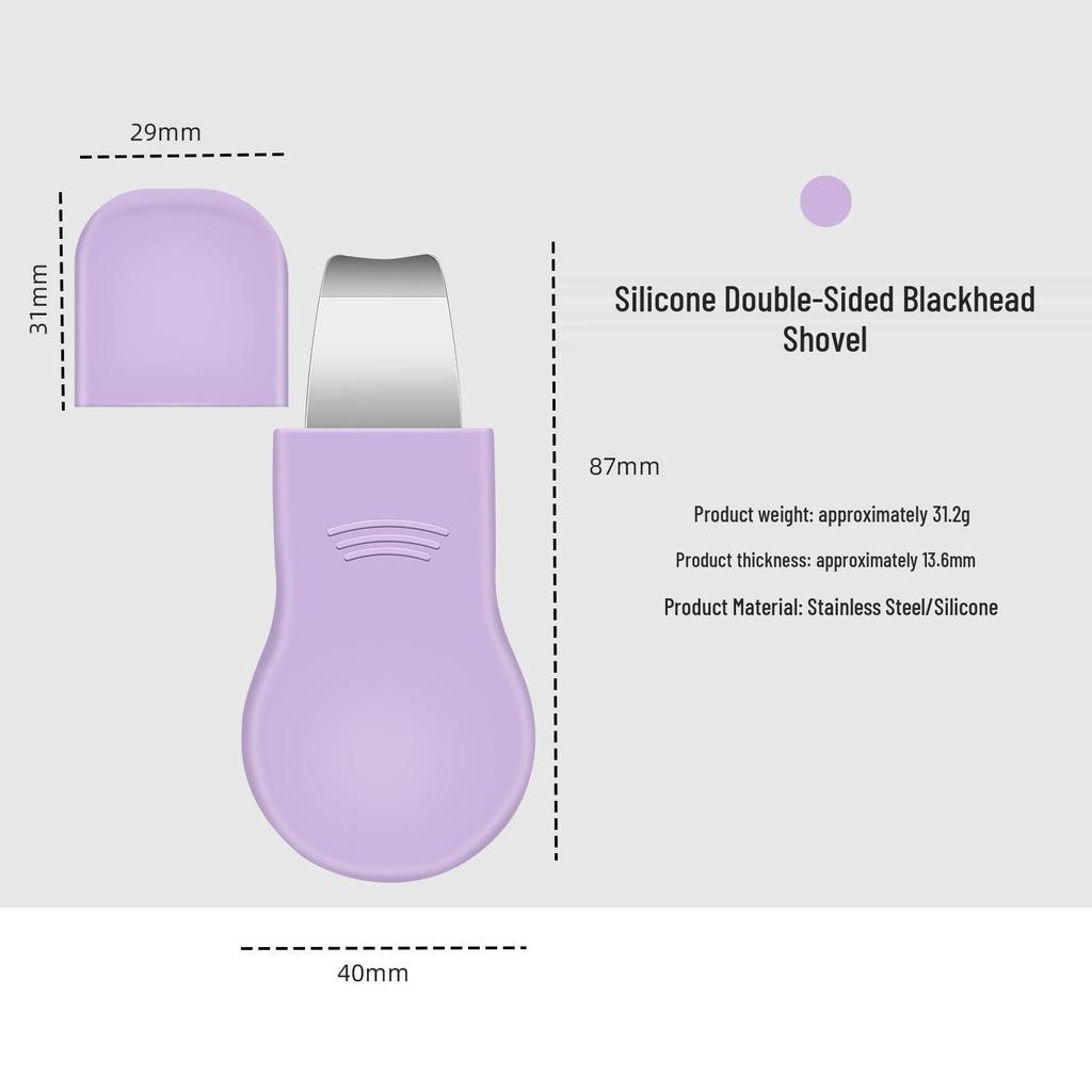 Double-Ended Blackhead Remover Spoon for Deep Cleaning and Pimple Treatment