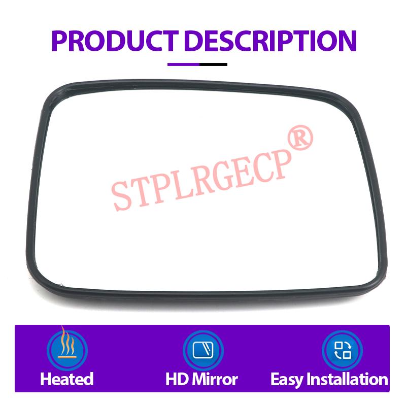 Stplrgecp Passenger Side Driver Side Left or Right Door Side Heated Wing Mirror Glass Lens for Nissan X-Trail T30 2001-2007