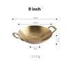 Pot cub Golden Double Ear Bar Cauldron Commercial round Bottom Small Hot Pot Creative Thickened Stainless Steel Dry