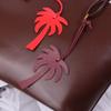 1PCS PU Leather Coconut Tree Leather Bag Pendant Coconut Tree Shape Leather Bag Pendant Jewelry Accessories Pendant