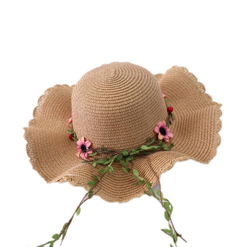 Summer Straw Hat For Women With Wide Brim And Sun Protection For Beach And Outdoor Activities