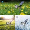 7LED Solcelle Spotlys Justerbar Lysstyrke Vanntett Solcelle Spotlight Lys Landskap Hage Vegglys Utendørs Dekor Belysning