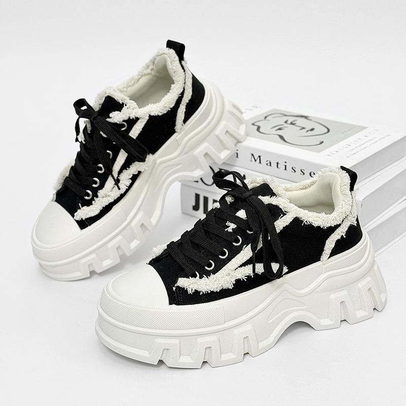 

Новая обувь толстая подошва увеличивающая рост мужская обувь сумка голова повседневная классическая низкая посадка горячая распродажа большого размера женская обувь европейский размер 38