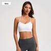 Reggiseno Sportivo Push-Up da Donna con Spalline Sottili e Imbottiture - Sexy Design sulla Schiena, Anti-Cedimento, Ideale per Fitness e Yoga.