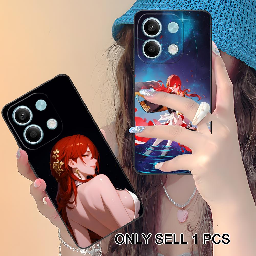 HSR Himeko Matte TPU Mobile Phone Case for Xiaomi Redmi Note 14 13 12 11 S Pro Plus 4G 5G Colorful Printing Cover