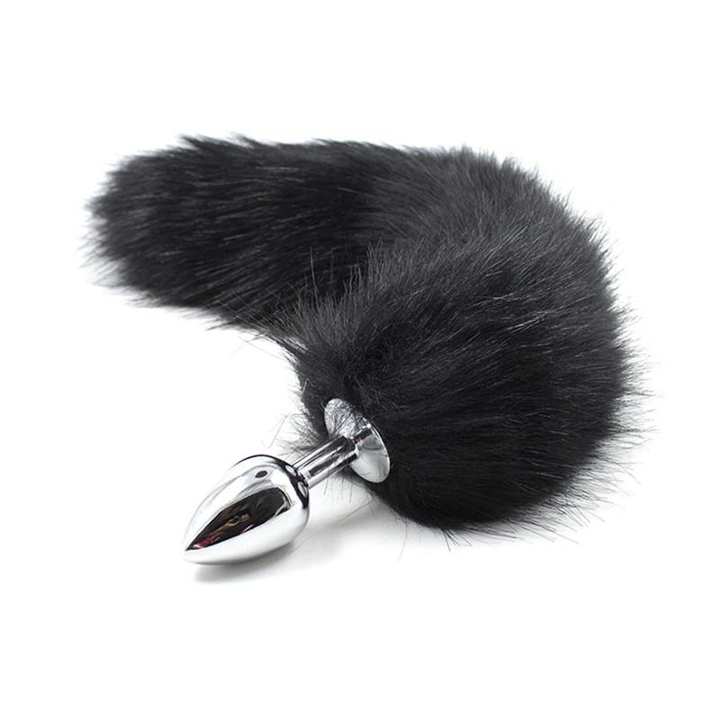 Silica Gel Anal Plug Fox Tail Anal Leker Erotisk Anus Toy Butt Plug Sexleketøy for kvinner og menn Sexy Butt Plug Voksen