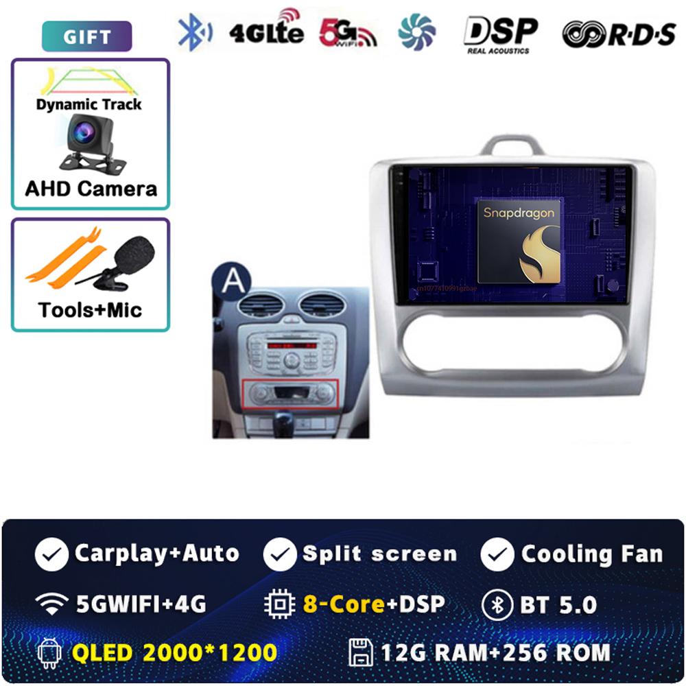 Android 14 Carplay Car Radio for Ford Focus Exi MT AT 2004-2011 Multimedia Video Player Navigation GPS Stereo 2Din DVD Head Unit