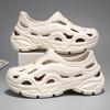 Un Par de Zuecos Nuevos Resistentes al Desgaste para Hombre, Zapatos Bajos Huecos Antideslizantes de Verano para Hombre, Zapatos Sandalia de Felpa Cómodos para Exteriores