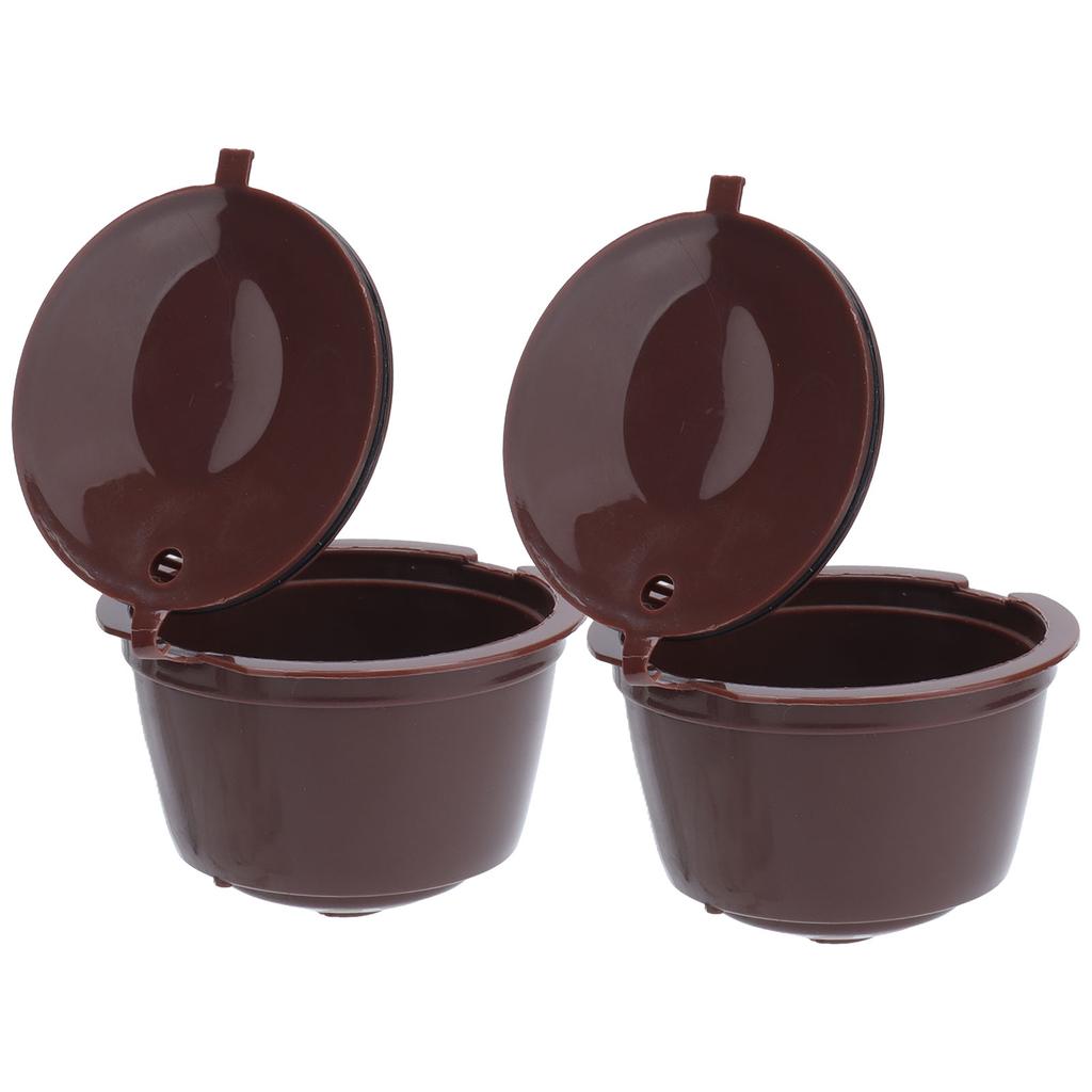 2pcs Reusable Coffee Capsule Filter ABS Coffee Filter Cup Home Office Cafe Accessories