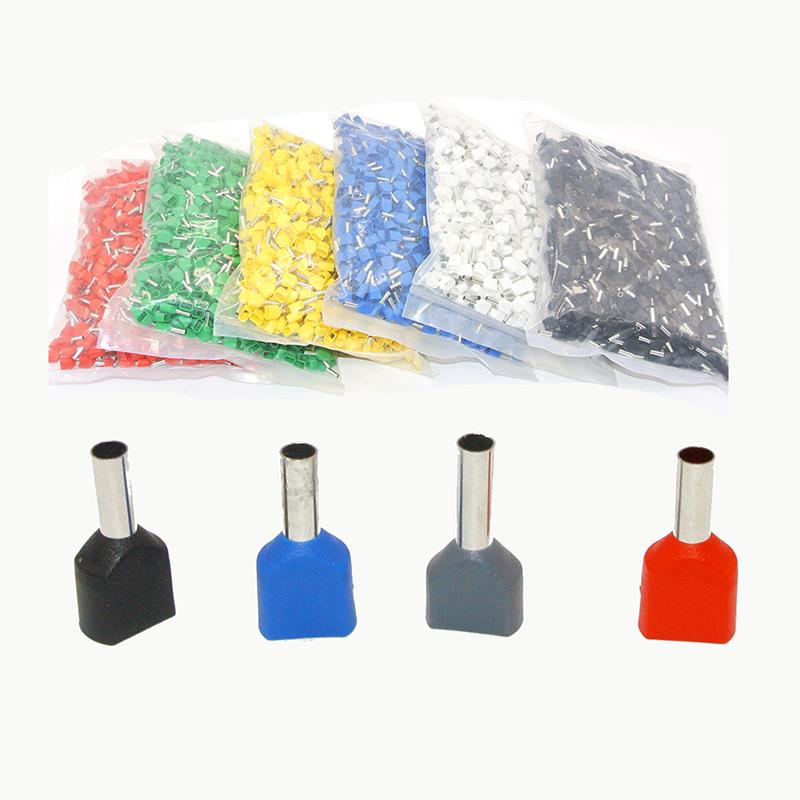 

1000 шт. TE0508 ​​TE1008 TE1508 TE2508 TE6014 Обжимные втулки трубы 0,5 ~ 6,0² Холоднопрессованный конец Двухлинейная трубка Изолированный трубчатый наконечник