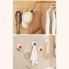 Reusable Abs Suction Cup Hook Punch-Free Wall Mounted Wall Hanger Accessories Vacuum Door Hooks Toilet