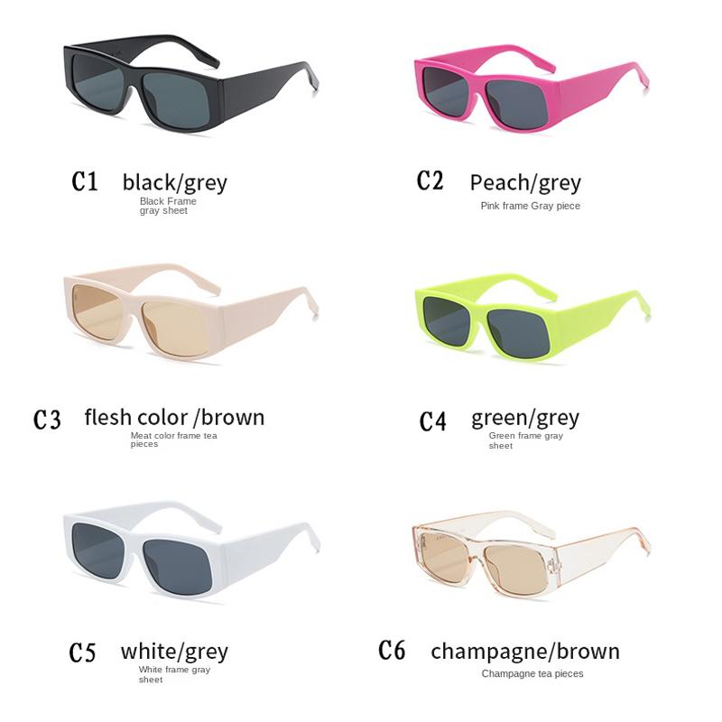 Brand Fashion Sunglasses New Small Frame Square Sun Glasses INS Trendy Retro Rectangle Women Men Outdoor Travel Gafas De Sol