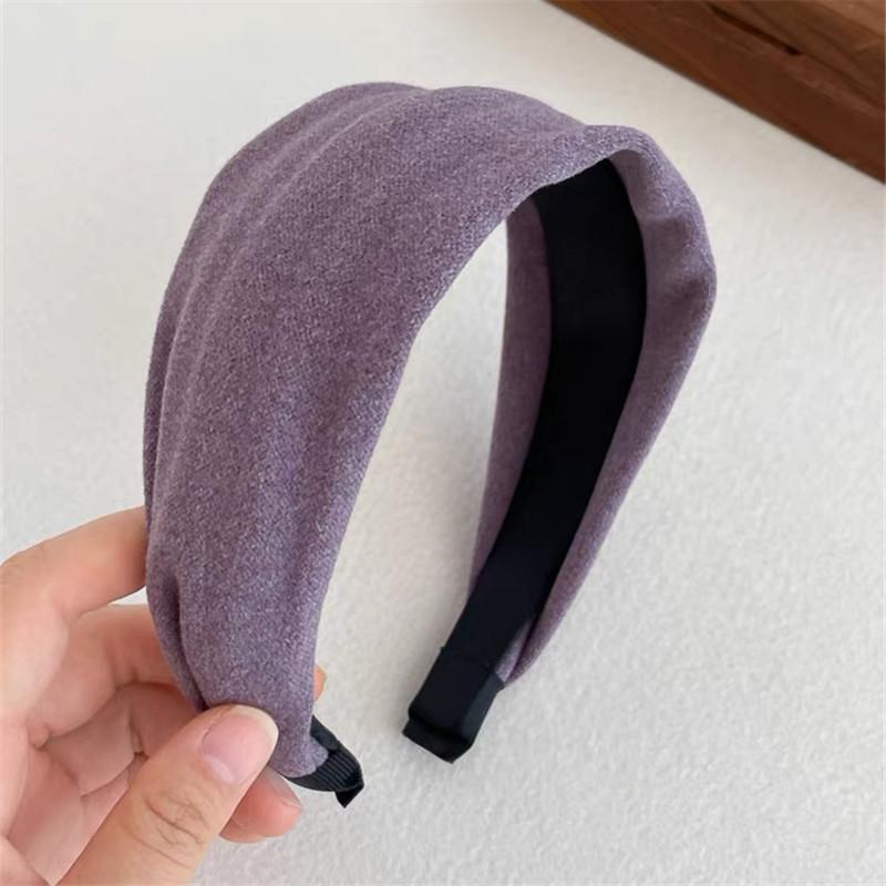High-ceiling coffee-colored hair with wide edges, new style daily wear headband for women, pressed hair bundle, hairpin headgear