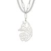 Vintage Celtics Knot Fox Pendant Necklace Viking Animal Loki Dragon Nordic Amulet Stainless Steel Jewelry Gift for Men Women