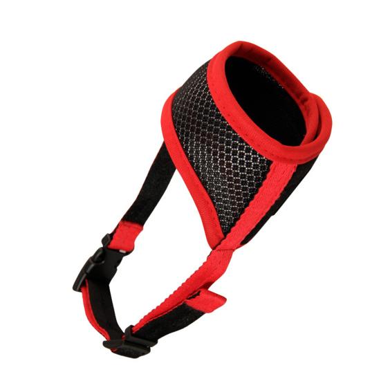 

Dog Muzzle Adjustable Anti Bark Cotton Breathable Pet Mouth Muzzle for Puppy L червоний