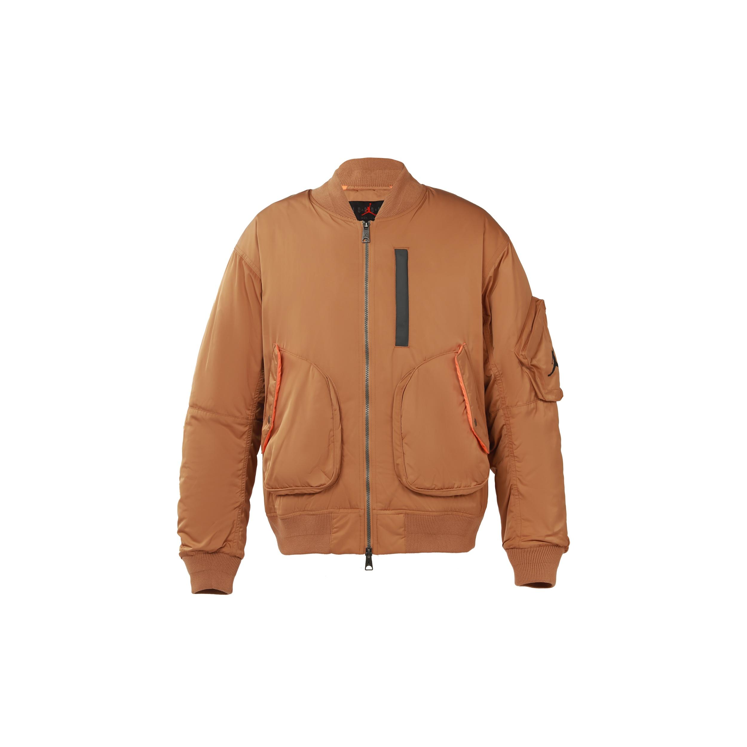 Air Jordan Ma-1 Flight Reflective Warm Jacket For Men Orange Men s CK6669-290 M
