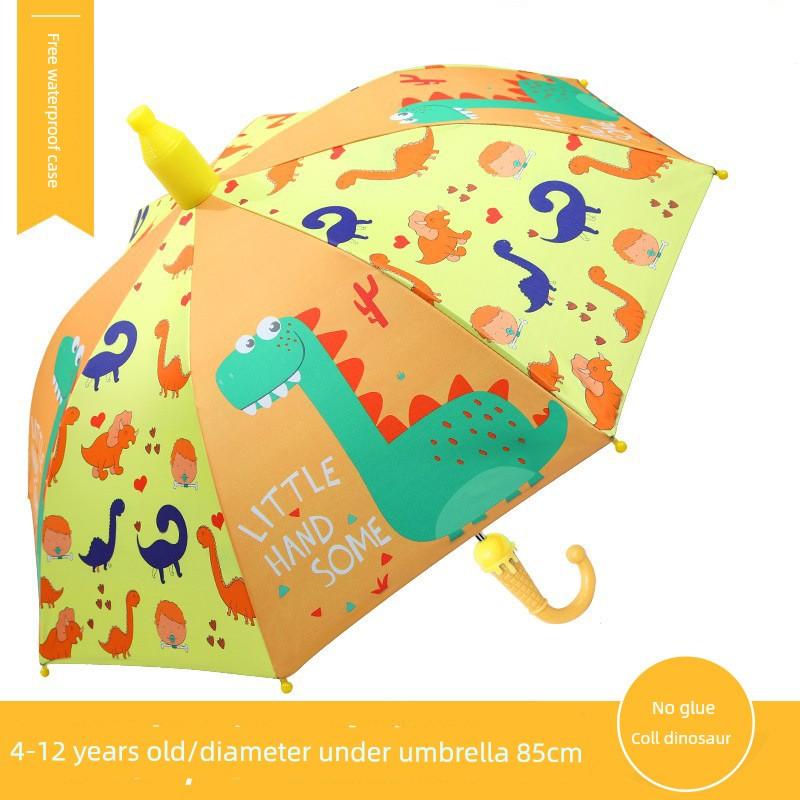 Children's Umbrella for Kids, Elementary School Students, Boys and Girls, Dual-Use Sun and Rain Umbrella, Black Coating, Back-To-School Season, Sun