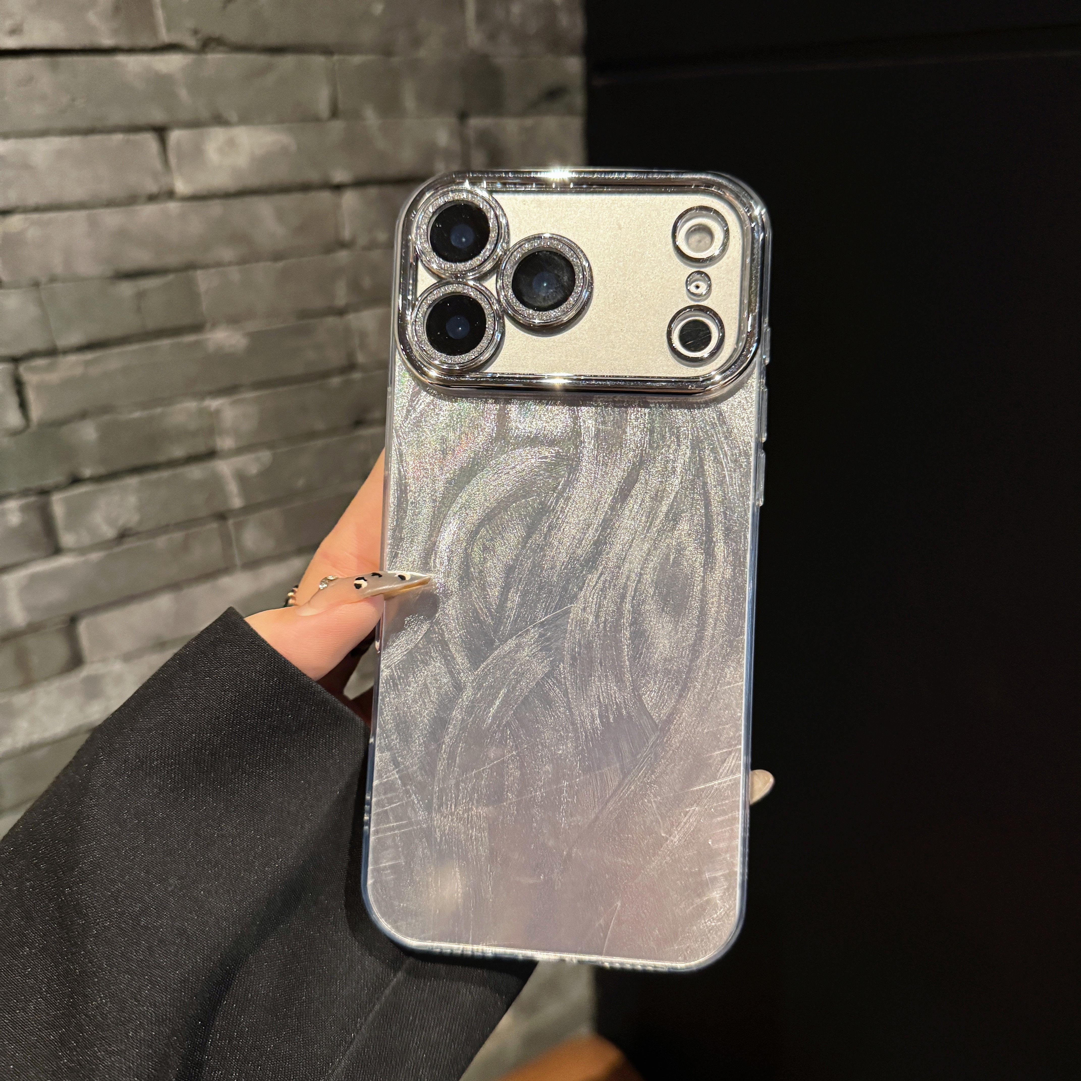 

Luxury Glitter Laser Phone Case For iPhone 16 13 15 14 12 11 17 Air Pro Max 7 8 Plus Lens Protector Shockproof Bumper Back Cover iPhone 13